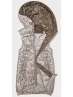 Světle béžová dámská vesta se lemem na spodním  model 19699829 - S'WEST