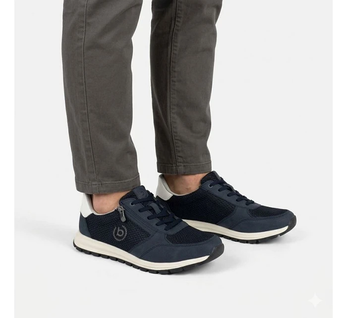 Pánské lehké tenisky na zip tmavě modré Bugatti 325-ATL02-2500-4100 Pánské lehké tenisky na zip tmavě modré Bugatti 325-ATL02-2500-4100