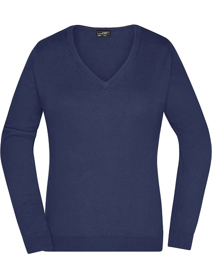 Daiber JN 658 Dámský svetr s výstřihem do V 02.0658 navy Daiber JN 658 Dámský svetr s výstřihem do V 02.0658 navy