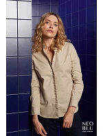 NEOBLU Bart Women Popelínová halenka s dlouhým rukávem 24.3787 deep black NEOBLU Bart Women Popelínová halenka s dlouhým rukávem 24.3787 deep black