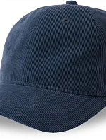 Atlantis Headwear Creep-S 6 panelová manšestrová kšiltovka 33.0227 navy