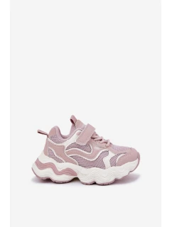 Dětské tenisky na silné podrážce růžové model 21692414 - Boto