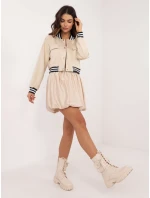 Spódnica DHJ SD model 21738221 beżowy - FPrice Spódnica DHJ SD model 21738221 beżowy - FPrice