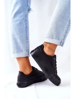 Women's Sneakers On A Platform BIG STAR II274345 Black Women's Sneakers On A Platform BIG STAR II274345 Black