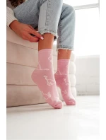 Dámské bavlněné ponožky – růžové Dámské bavlněné ponožky – růžové