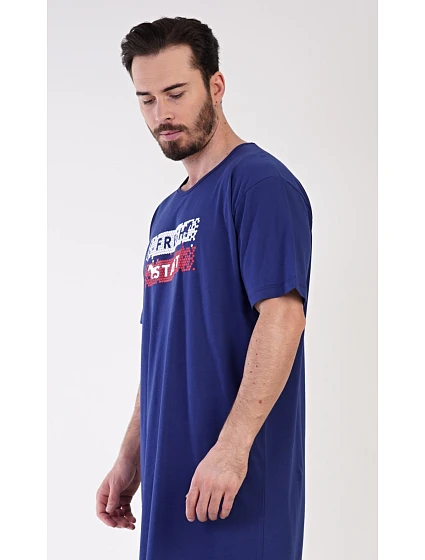 Pánská noční košile s krátkým rukávem Fresh model 22406771 - Vienetta MAN Pánská noční košile s krátkým rukávem Fresh model 22406771 - Vienetta MAN
