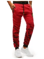Pánské tepláky červené FashionStreet UX3618 Pánské tepláky červené FashionStreet UX3618