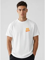 Pánské bavlněné tričko oversize s potiskem FashionStreet NX4014R