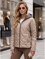 Kurtka damska przejściowa z kapturem model 22347448 - FashionStreet Kurtka damska przejściowa z kapturem model 22347448 - FashionStreet