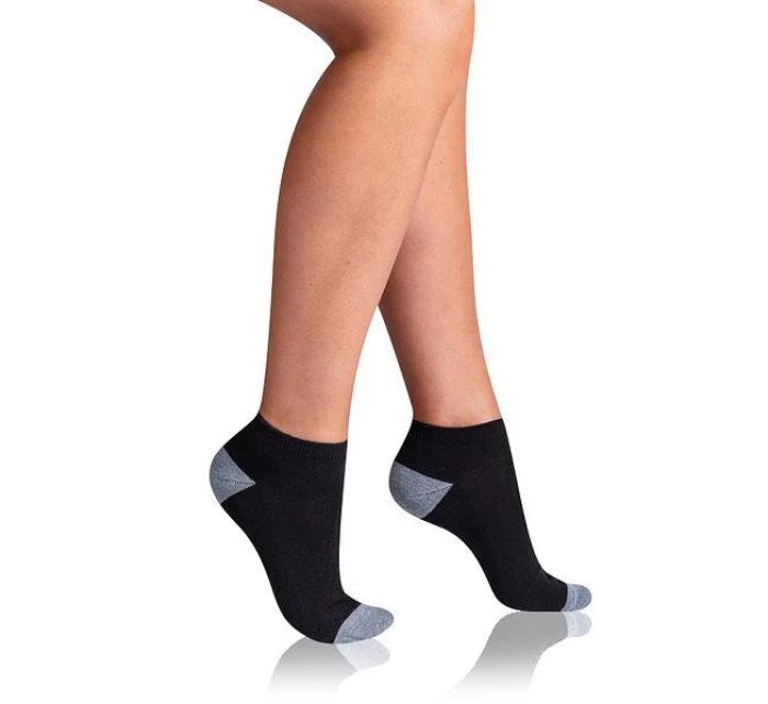 Dámské sportovní kotníkové ponožky 3 páry SPORT WOMEN IN-SHOE 3x - BELLINDA - černá