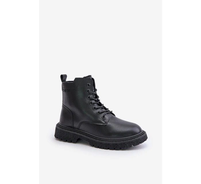 Zateplené botky workery dámské model 21671558 černé - Big Star Shoes Zateplené botky workery dámské model 21671558 černé - Big Star Shoes