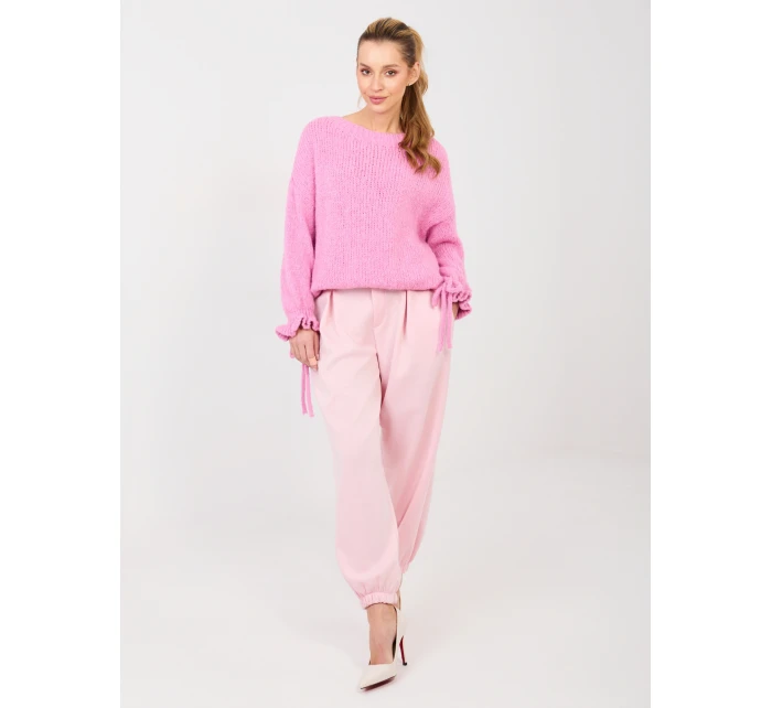 Spodnie IT SP model 21902693 jasny różowy - FPrice Spodnie IT SP model 21902693 jasny różowy - FPrice