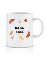 Personalizovaný klasický bílý hrníček s letním mixem 