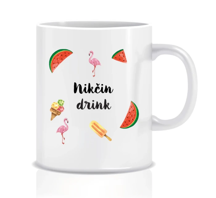 Personalizovaný klasický bílý hrníček s letním mixem 