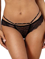 Dámské sexy krajkové tanga V-10098 Černá - Axami