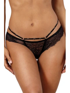 Dámské sexy krajkové tanga V-10098 Černá - Axami