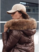 Dámská zimní bunda s kapucí WINTERCHIC hnědá FashionStreet TY4458