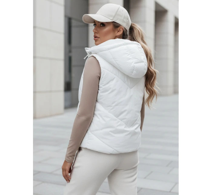 Dámská prošívaná vesta LIKEHUGS bílá FashionStreet TY4975
