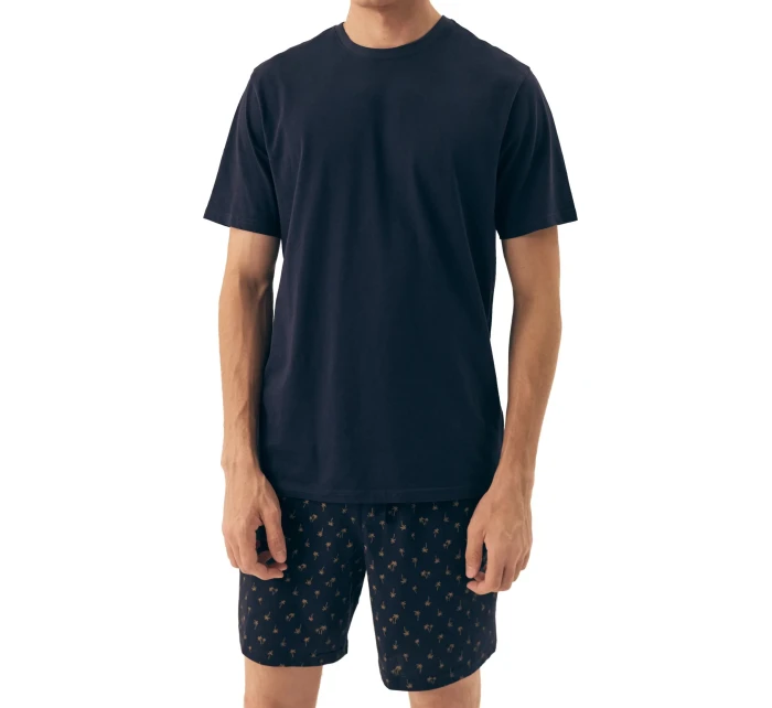 Pánské pyžamo 42601 Shore dark blue - HENDERSON Pánské pyžamo 42601 Shore dark blue - HENDERSON