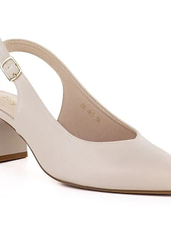 Dámské lodičky s páskem béžové Sergio model 22099428 - LEONE