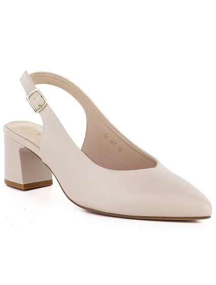 Dámské lodičky s páskem béžové Sergio model 22099428 - LEONE Dámské lodičky s páskem béžové Sergio model 22099428 - LEONE