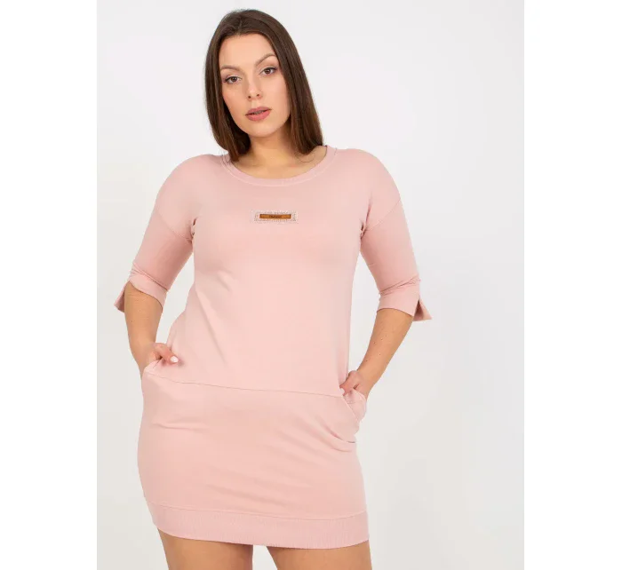 Šaty RV SK 7612.75P světle růžová