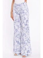 model 22040649 Široké kalhoty s potiskem a zapínáním na zip model 1 - Moe