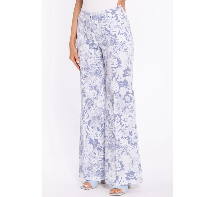 model 22040649 Široké kalhoty s potiskem a zapínáním na zip model 1 - Moe