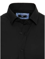 Pánská elegantní černá košile FashionStreet DX2478 Pánská elegantní černá košile FashionStreet DX2478