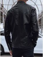 Pánská kožená bunda černá FashionStreet TX4711 Pánská kožená bunda černá FashionStreet TX4711