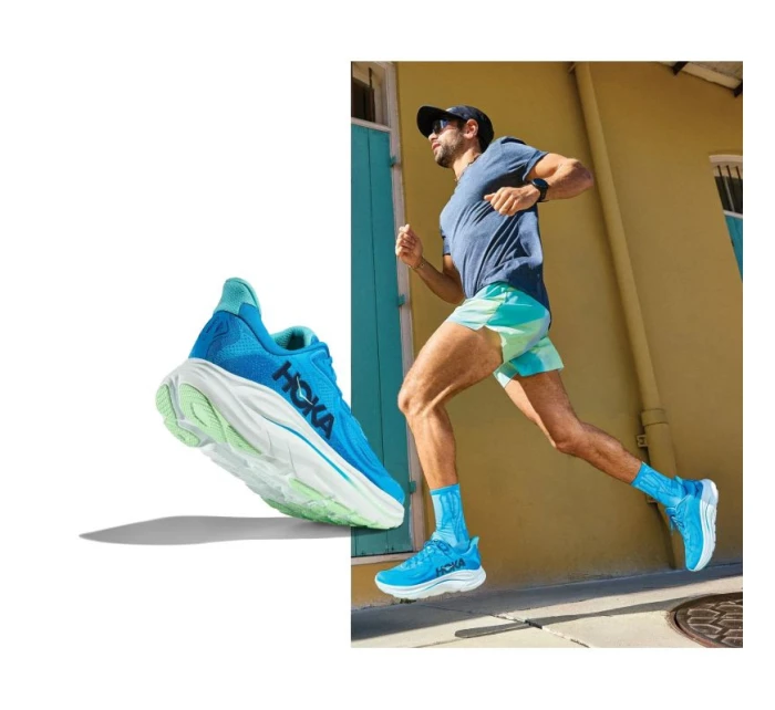 Pánská běžecká obuv Hoka M Clifton 10 low ankle Blue (1162030-HSK) Pánská běžecká obuv Hoka M Clifton 10 low ankle Blue (1162030-HSK)