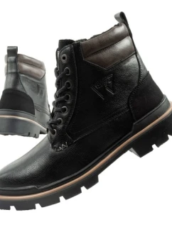 Wrangler Nevada pánské boty sobolí boty boty elegantní módní šněrovací černé