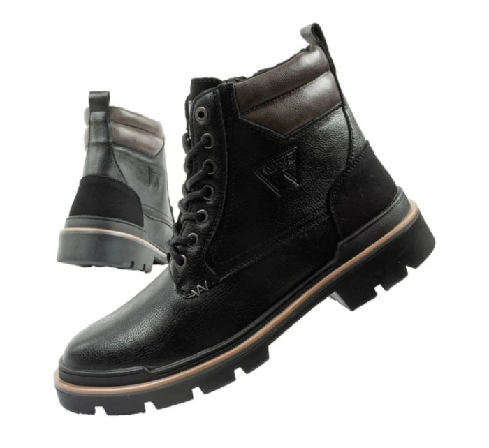 buty męskie  modne czarne model 21361023 - Wrangler