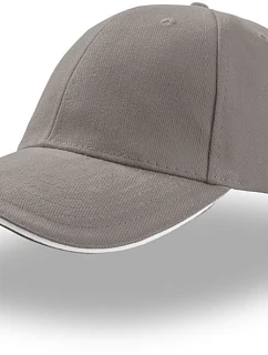 Atlantis Headwear Liberty Sandwich 6 panelová kšiltovka "Liberty Sandwich" 33.0005 grey/white