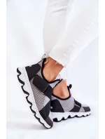 Dámské tenisky Big Star KK274546 Šedo-Černé Dámské tenisky Big Star KK274546 Šedo-Černé