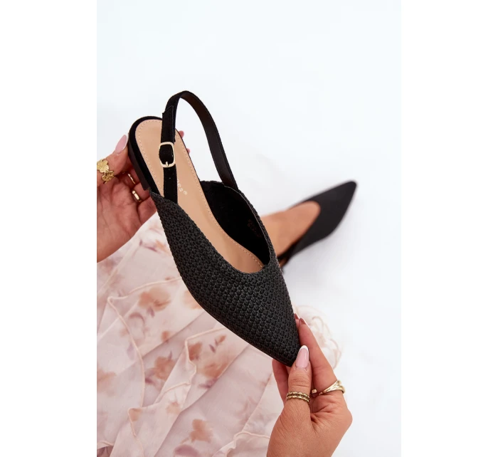 Baleríny S Pletením A  Černé model 21688235 - Boto