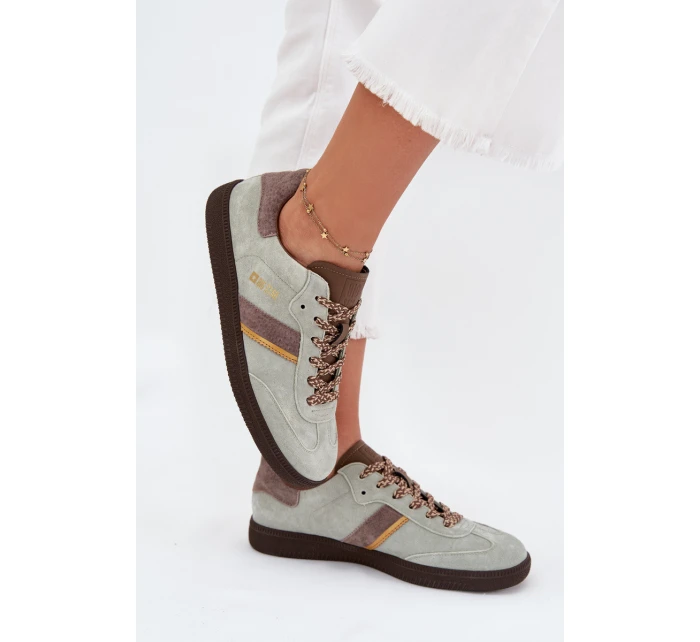 Dámské Nízké Sněhule Z Semiše Big Star SS274678 HI-POLY SYSTEM Mátové Dámské Nízké Sněhule Z Semiše Big Star SS274678 HI-POLY SYSTEM Mátové