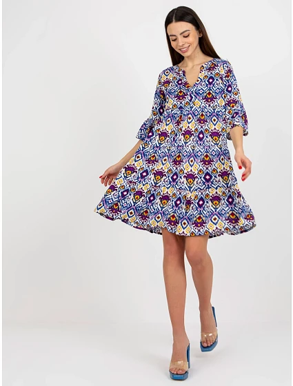Dámské šaty D73771M30214H fialové - FPrice Dámské šaty D73771M30214H fialové - FPrice