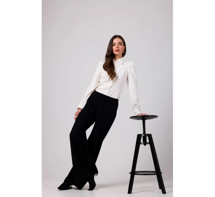 model 18914936 Kalhoty s předním prošíváním černé - BeWear