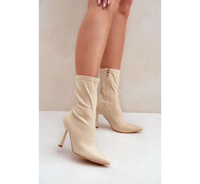 Boty na podpatku model 204701 Step in style Boty na podpatku model 204701 Step in style