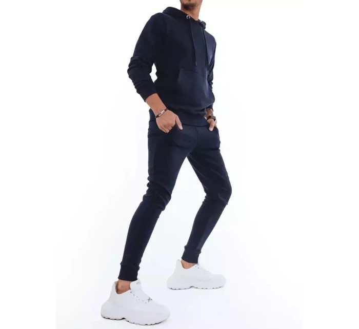 Pánské tmavě modré tepláky FashionStreet AX0429 Pánské tmavě modré tepláky FashionStreet AX0429