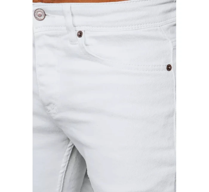 Pánské bílé džínové kalhoty FashionStreet UX3922