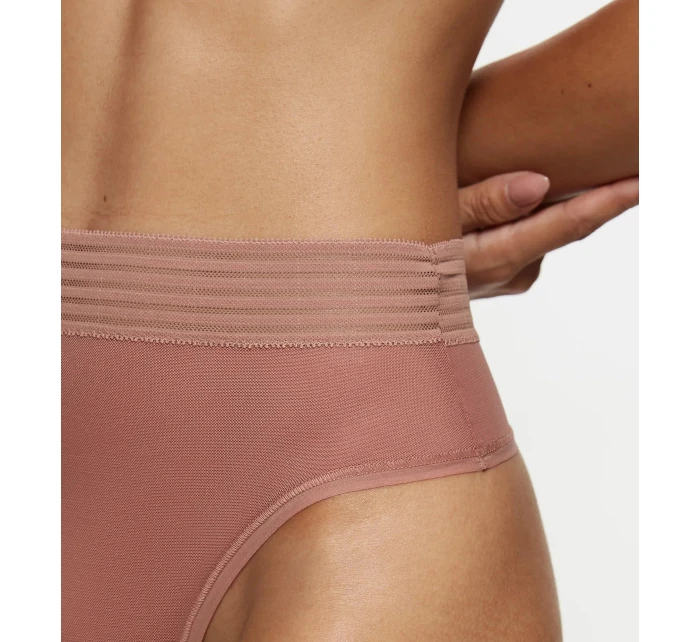 Tempting Sheer Highwaist String - BROWN - TRIUMPH BROWN - TRIUMPH