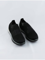 černé dámské nazouvací sportovní boty model 17066103