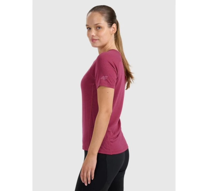 Dámské trekingové tričko z merino vlny model 21817037 - 4F Dámské trekingové tričko z merino vlny model 21817037 - 4F