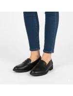 Kožené polobotky Jezzi černé SFY25128