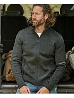 TJ Pánská melanžová pletená fleecová bunda 18. grey melange model 22499139 - Tee Jays TJ Pánská melanžová pletená fleecová bunda 18. grey melange model 22499139 - Tee Jays