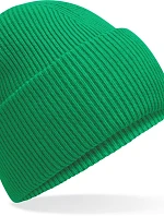 Beechfield B 385R Pletená čepice s manžetou "Recycled" 53.385R kelly green