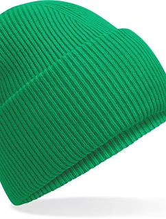 Beechfield B 385R Pletená čepice s manžetou "Recycled" 53.385R kelly green