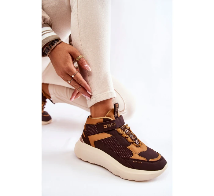 Dámská sportovní obuv Memory Foam System Big Star KK274404 Hněde